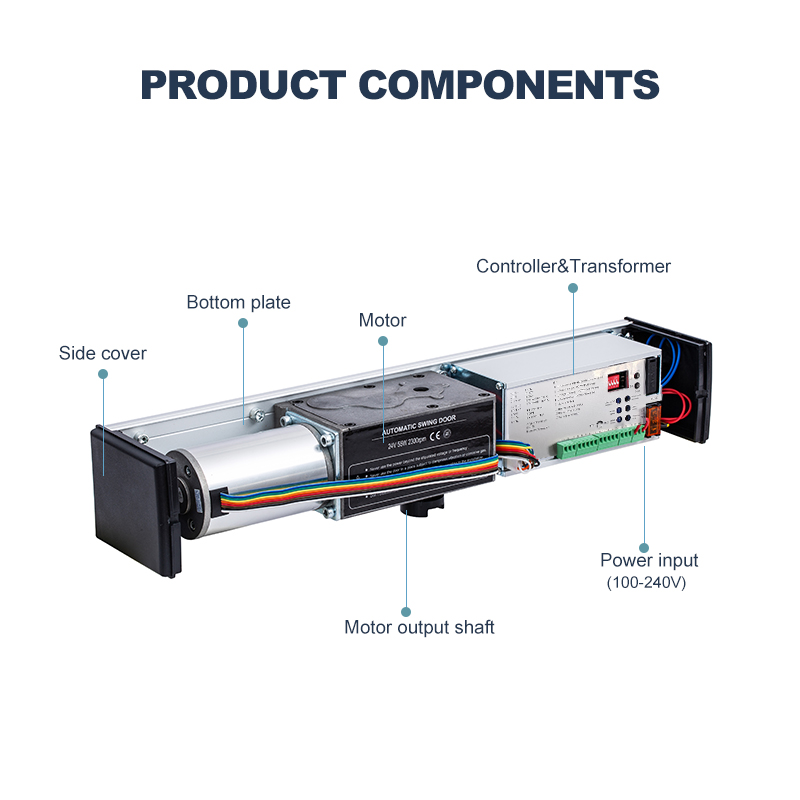 Автоматический привод распашной двери с высокой производительностью для жилых помещений